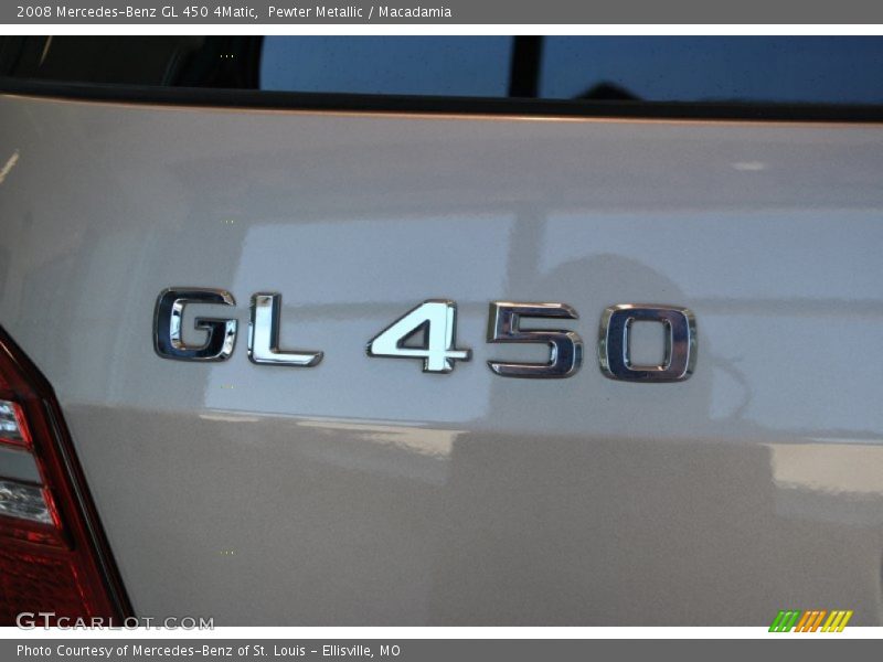 Pewter Metallic / Macadamia 2008 Mercedes-Benz GL 450 4Matic