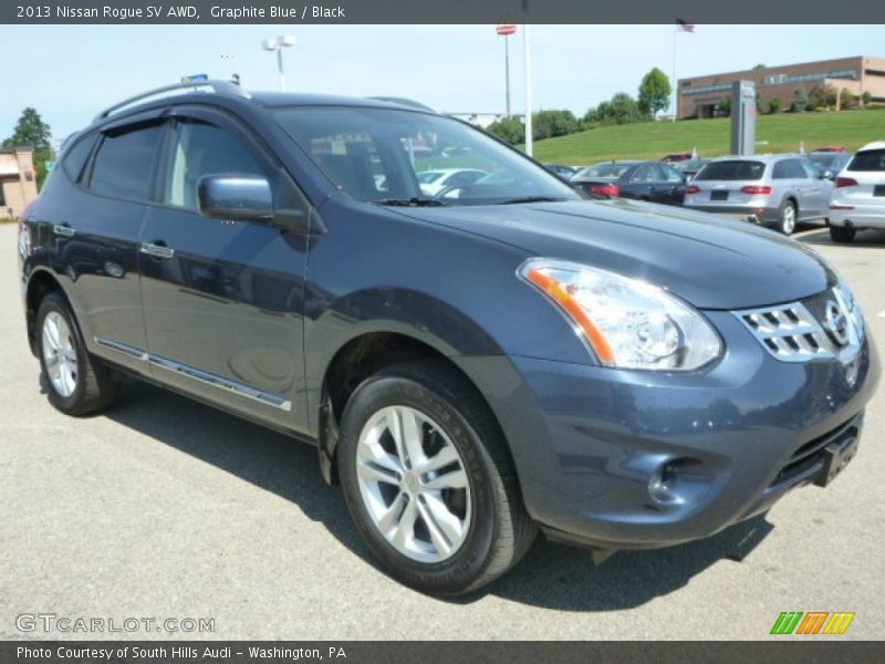 Graphite Blue / Black 2013 Nissan Rogue SV AWD