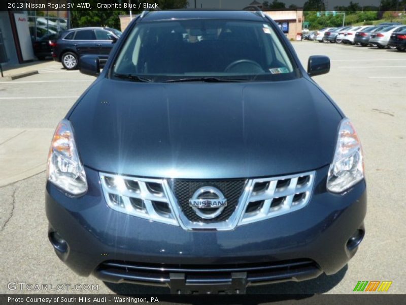 Graphite Blue / Black 2013 Nissan Rogue SV AWD
