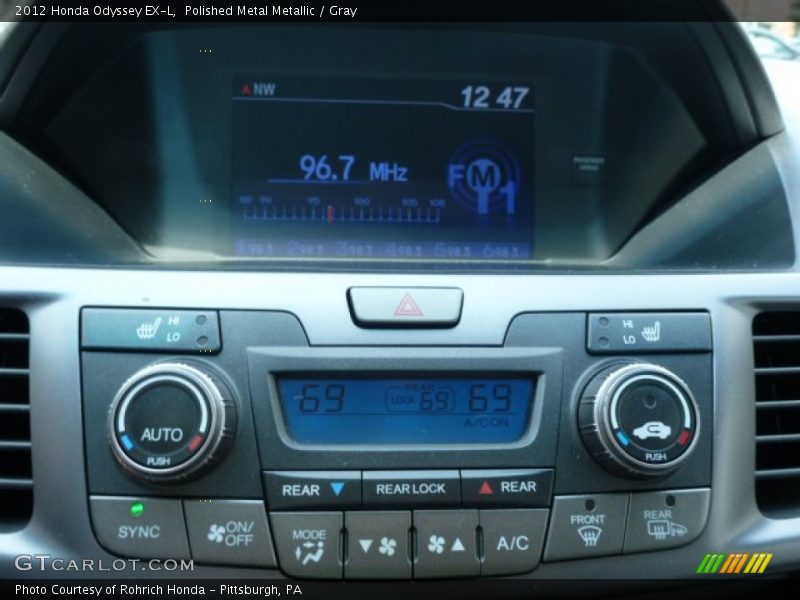 Polished Metal Metallic / Gray 2012 Honda Odyssey EX-L
