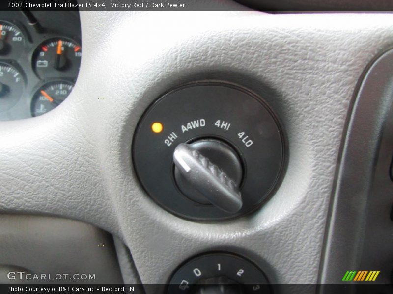 Victory Red / Dark Pewter 2002 Chevrolet TrailBlazer LS 4x4
