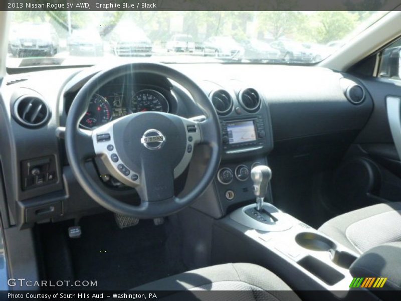 Graphite Blue / Black 2013 Nissan Rogue SV AWD
