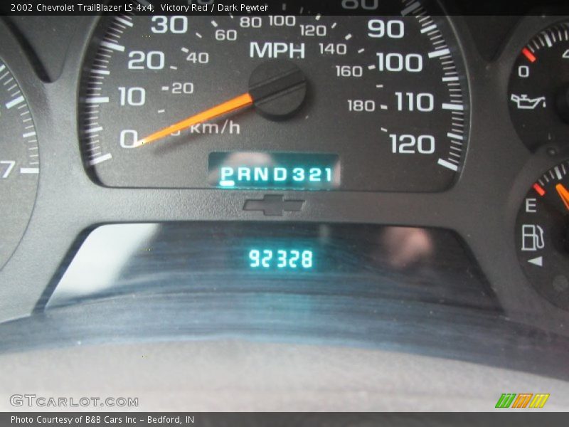 Victory Red / Dark Pewter 2002 Chevrolet TrailBlazer LS 4x4