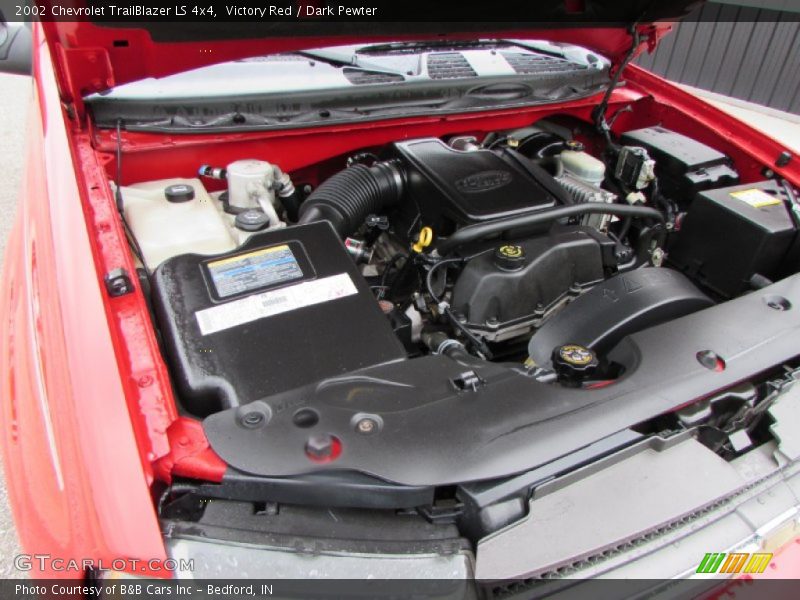 Victory Red / Dark Pewter 2002 Chevrolet TrailBlazer LS 4x4