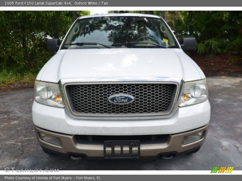 Oxford White / Tan 2005 Ford F150 Lariat SuperCab 4x4