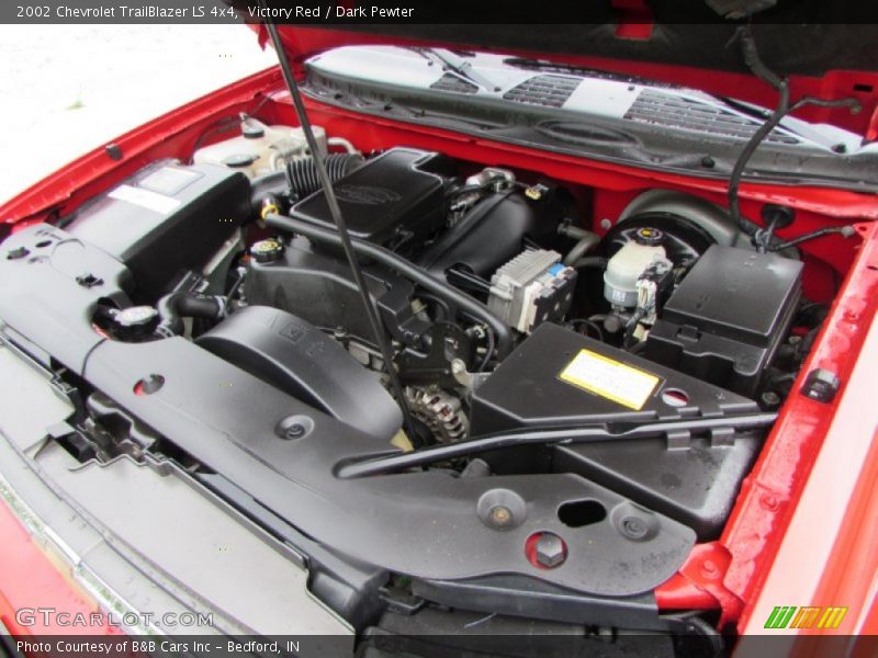 Victory Red / Dark Pewter 2002 Chevrolet TrailBlazer LS 4x4