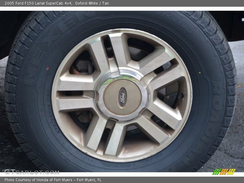 Oxford White / Tan 2005 Ford F150 Lariat SuperCab 4x4
