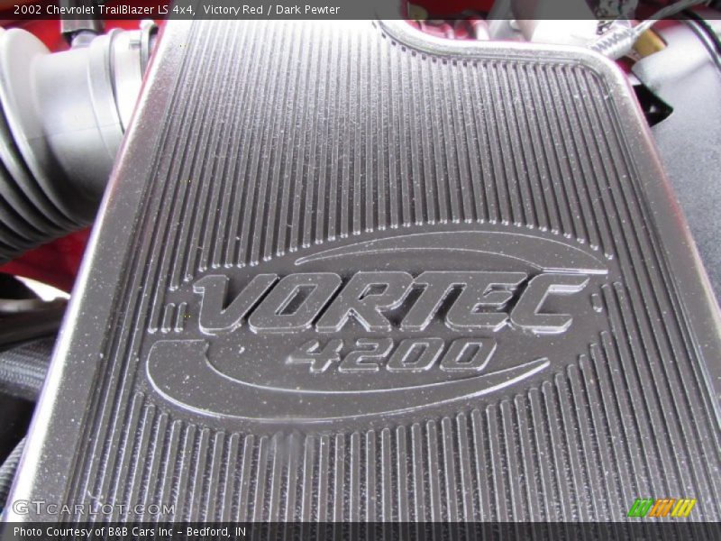 Victory Red / Dark Pewter 2002 Chevrolet TrailBlazer LS 4x4