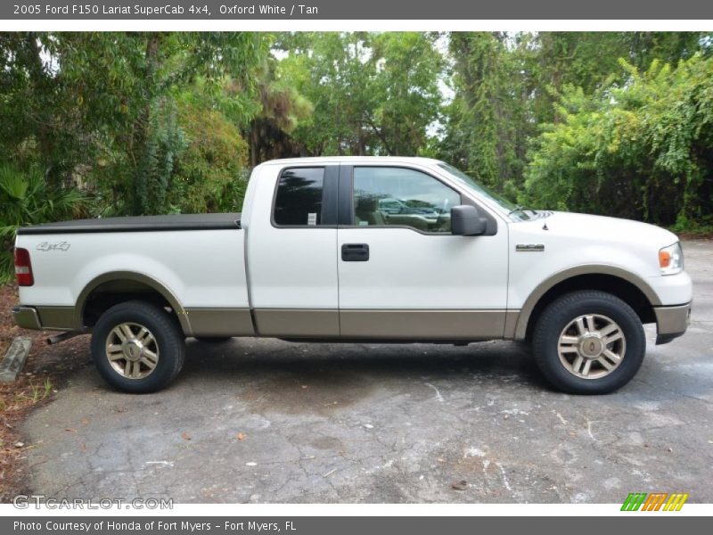 Oxford White / Tan 2005 Ford F150 Lariat SuperCab 4x4