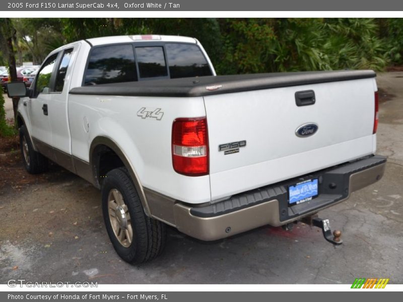 Oxford White / Tan 2005 Ford F150 Lariat SuperCab 4x4
