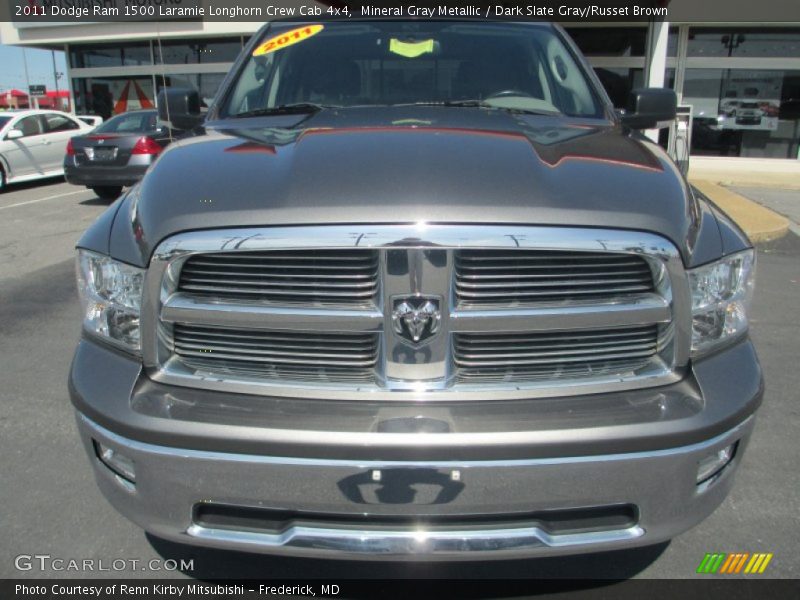 Mineral Gray Metallic / Dark Slate Gray/Russet Brown 2011 Dodge Ram 1500 Laramie Longhorn Crew Cab 4x4