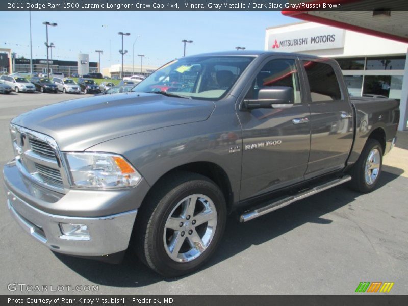 Mineral Gray Metallic / Dark Slate Gray/Russet Brown 2011 Dodge Ram 1500 Laramie Longhorn Crew Cab 4x4