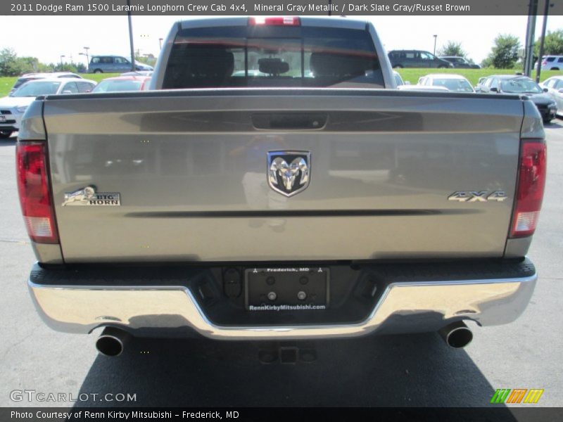 Mineral Gray Metallic / Dark Slate Gray/Russet Brown 2011 Dodge Ram 1500 Laramie Longhorn Crew Cab 4x4