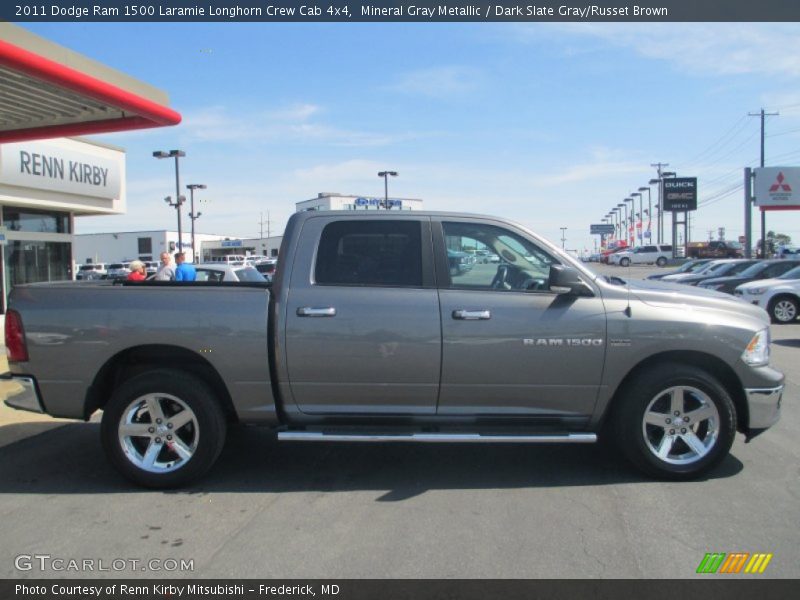 Mineral Gray Metallic / Dark Slate Gray/Russet Brown 2011 Dodge Ram 1500 Laramie Longhorn Crew Cab 4x4