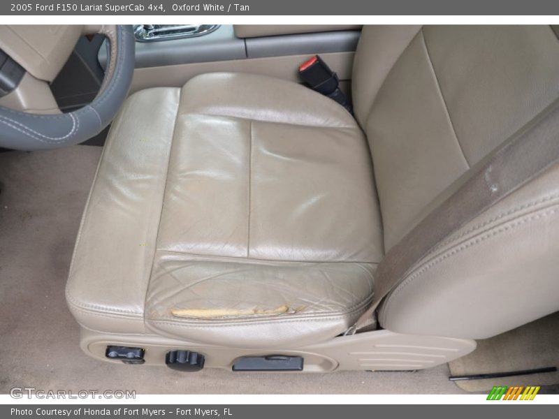 Oxford White / Tan 2005 Ford F150 Lariat SuperCab 4x4