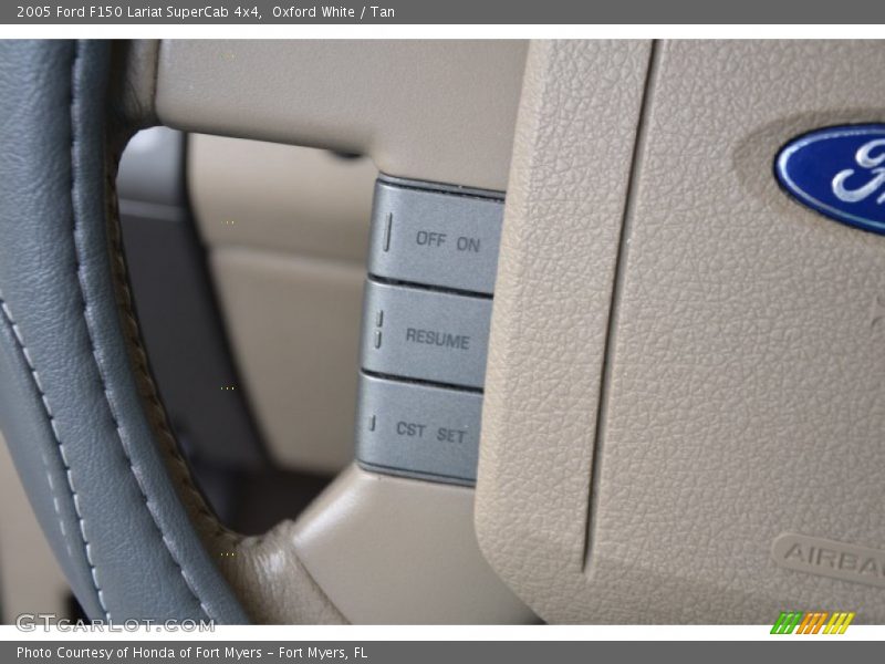 Oxford White / Tan 2005 Ford F150 Lariat SuperCab 4x4