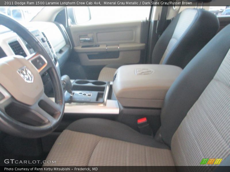 Mineral Gray Metallic / Dark Slate Gray/Russet Brown 2011 Dodge Ram 1500 Laramie Longhorn Crew Cab 4x4