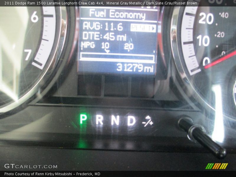 Mineral Gray Metallic / Dark Slate Gray/Russet Brown 2011 Dodge Ram 1500 Laramie Longhorn Crew Cab 4x4