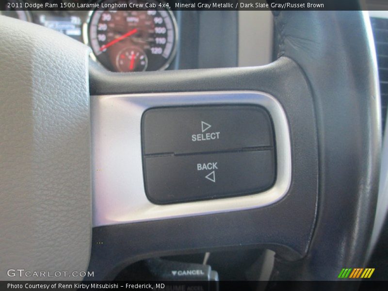 Mineral Gray Metallic / Dark Slate Gray/Russet Brown 2011 Dodge Ram 1500 Laramie Longhorn Crew Cab 4x4