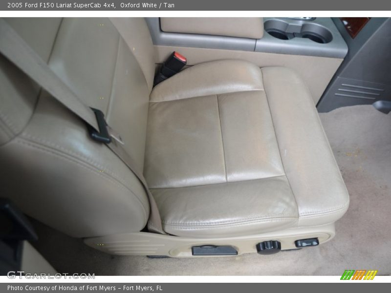 Oxford White / Tan 2005 Ford F150 Lariat SuperCab 4x4