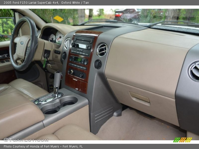 Oxford White / Tan 2005 Ford F150 Lariat SuperCab 4x4