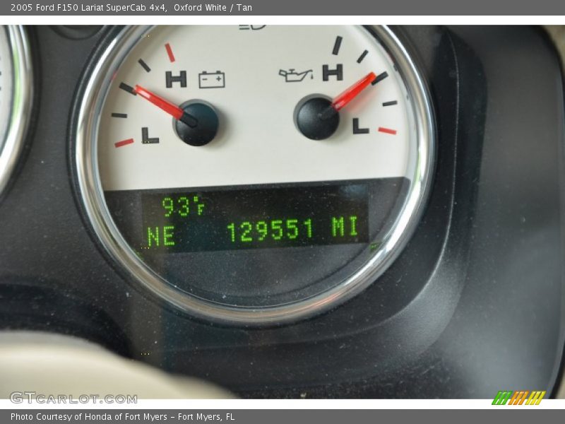 Oxford White / Tan 2005 Ford F150 Lariat SuperCab 4x4