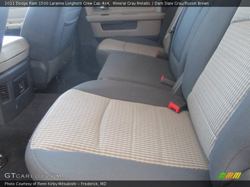 Mineral Gray Metallic / Dark Slate Gray/Russet Brown 2011 Dodge Ram 1500 Laramie Longhorn Crew Cab 4x4