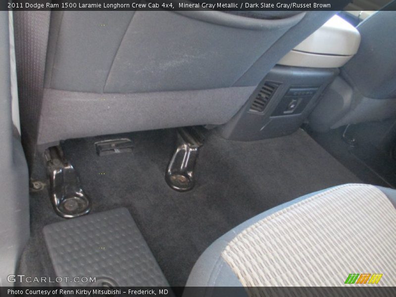 Mineral Gray Metallic / Dark Slate Gray/Russet Brown 2011 Dodge Ram 1500 Laramie Longhorn Crew Cab 4x4