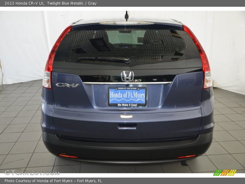 Twilight Blue Metallic / Gray 2013 Honda CR-V LX