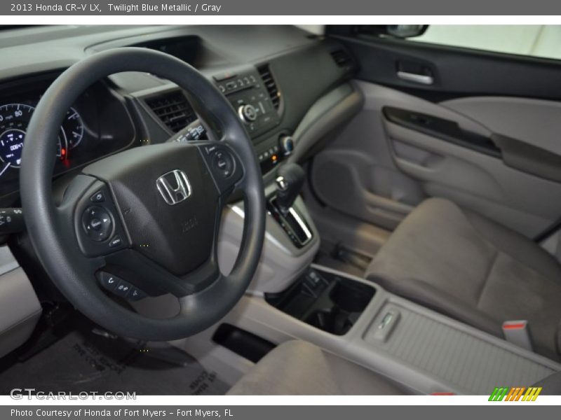 Twilight Blue Metallic / Gray 2013 Honda CR-V LX