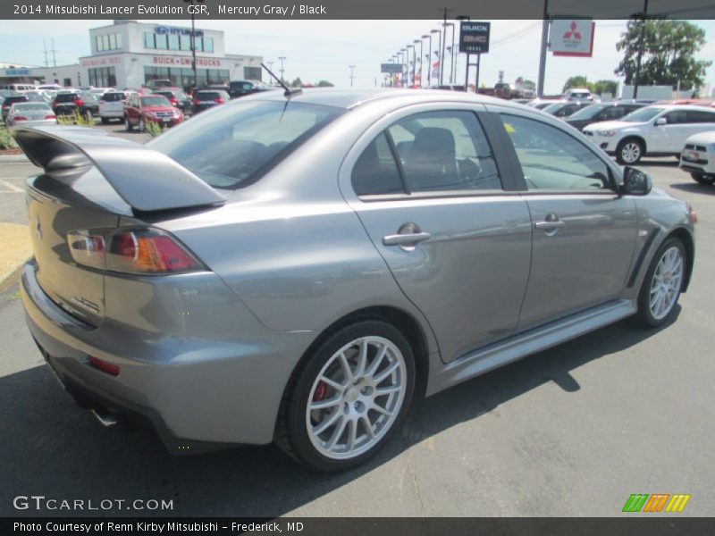 Mercury Gray / Black 2014 Mitsubishi Lancer Evolution GSR