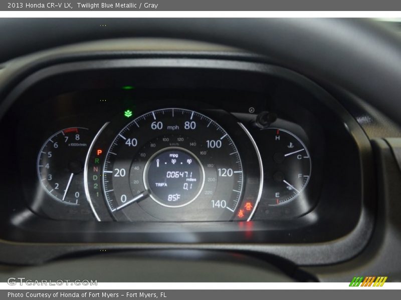 Twilight Blue Metallic / Gray 2013 Honda CR-V LX