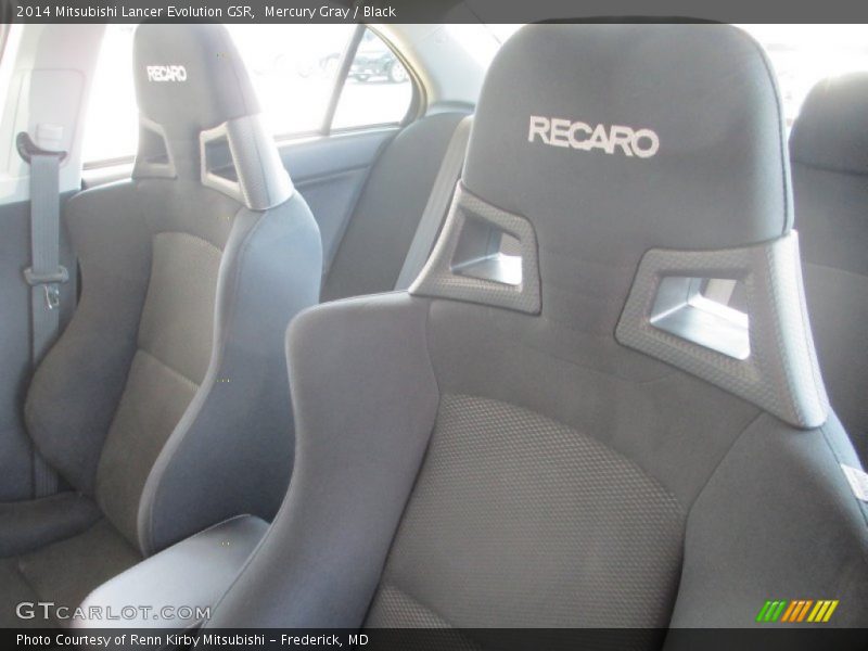 Mercury Gray / Black 2014 Mitsubishi Lancer Evolution GSR