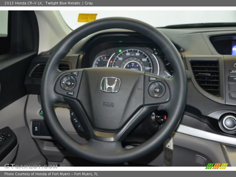 Twilight Blue Metallic / Gray 2013 Honda CR-V LX