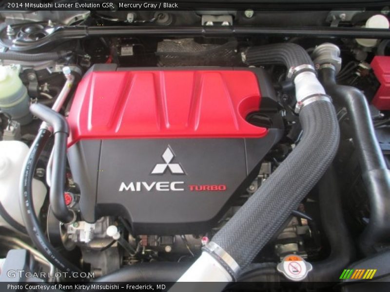 Mercury Gray / Black 2014 Mitsubishi Lancer Evolution GSR