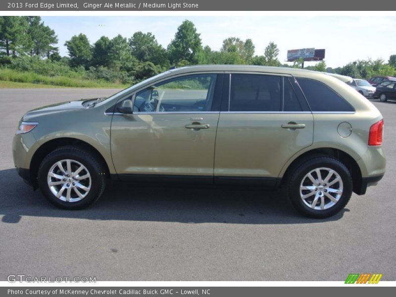 Ginger Ale Metallic / Medium Light Stone 2013 Ford Edge Limited