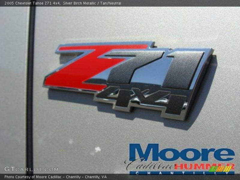 Silver Birch Metallic / Tan/Neutral 2005 Chevrolet Tahoe Z71 4x4