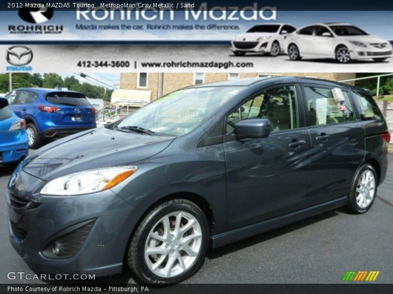 Metropolitan Gray Metallic / Sand 2012 Mazda MAZDA5 Touring