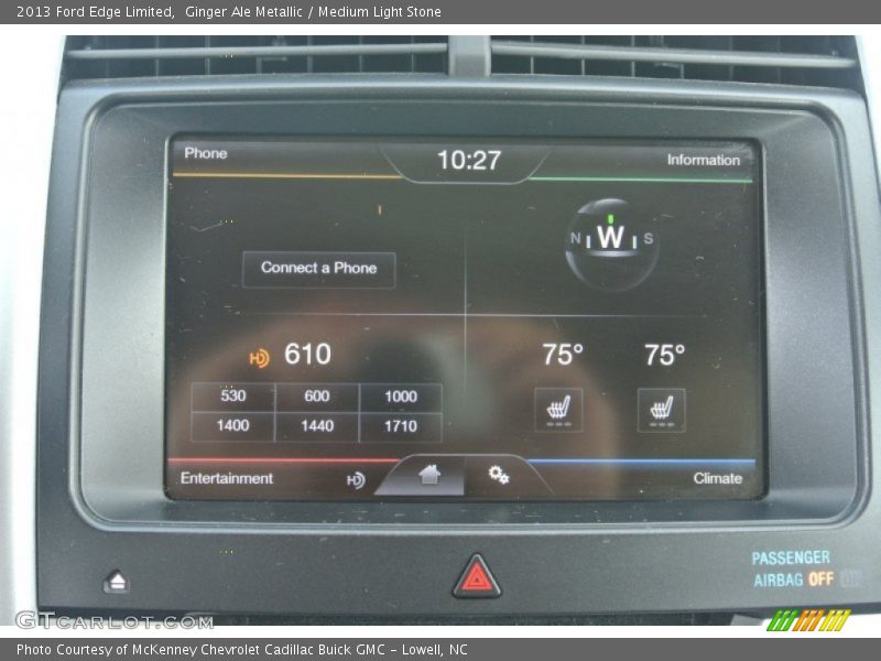 Ginger Ale Metallic / Medium Light Stone 2013 Ford Edge Limited