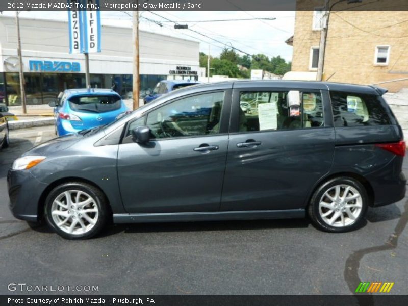 Metropolitan Gray Metallic / Sand 2012 Mazda MAZDA5 Touring