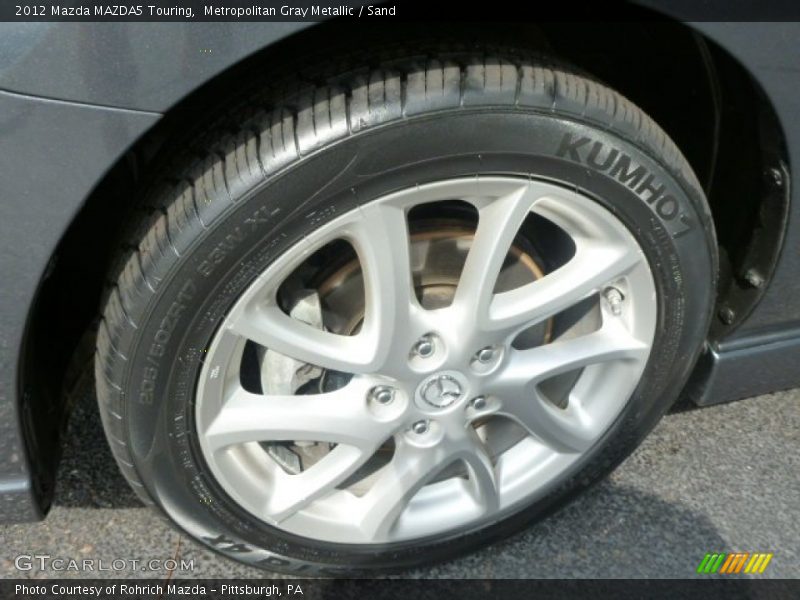 Metropolitan Gray Metallic / Sand 2012 Mazda MAZDA5 Touring