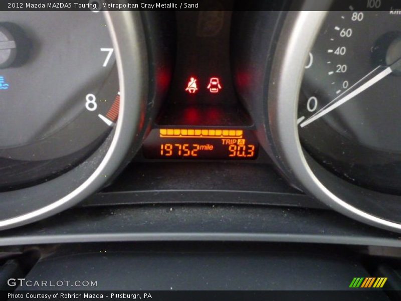 Metropolitan Gray Metallic / Sand 2012 Mazda MAZDA5 Touring