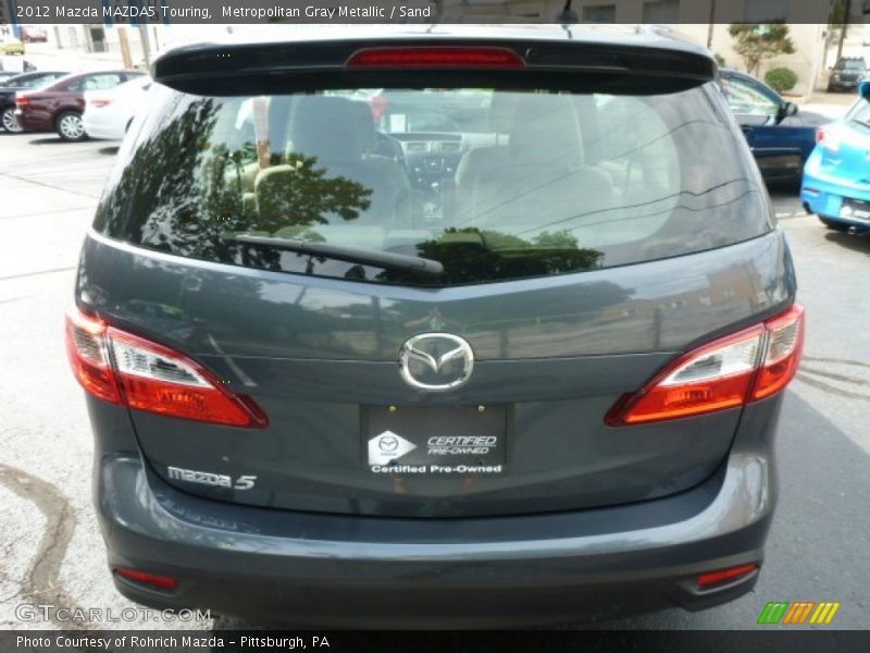 Metropolitan Gray Metallic / Sand 2012 Mazda MAZDA5 Touring