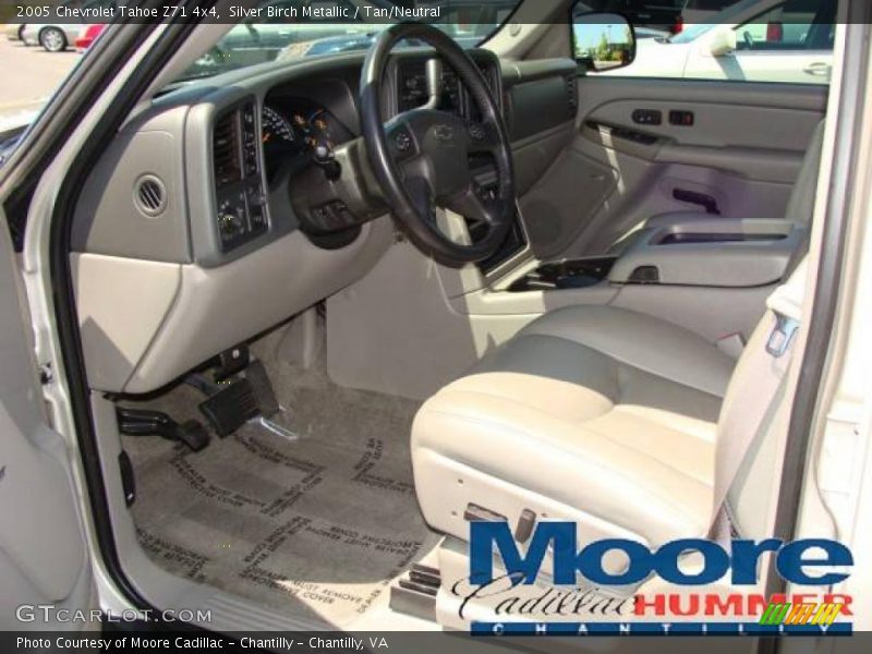 Silver Birch Metallic / Tan/Neutral 2005 Chevrolet Tahoe Z71 4x4