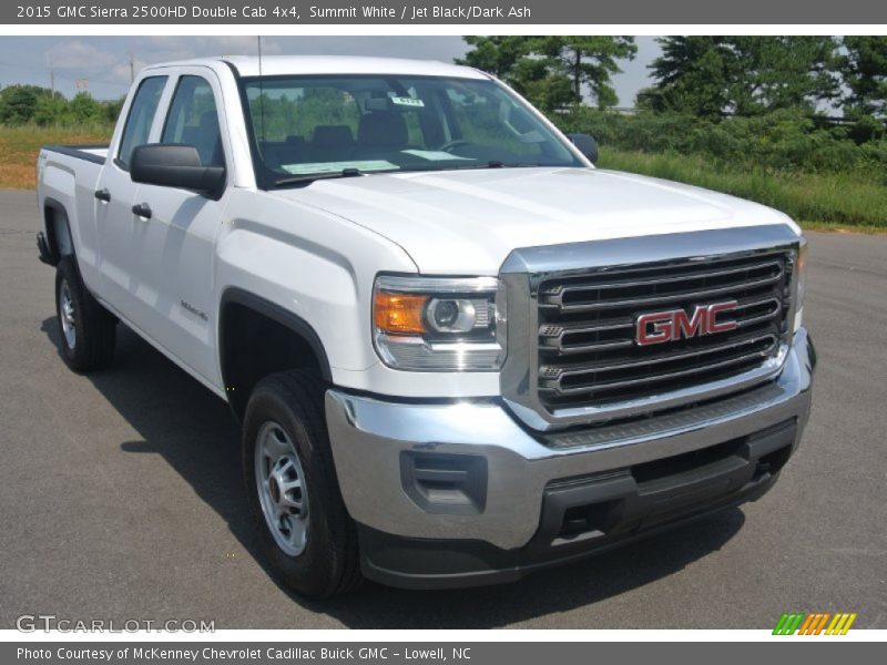 Summit White / Jet Black/Dark Ash 2015 GMC Sierra 2500HD Double Cab 4x4