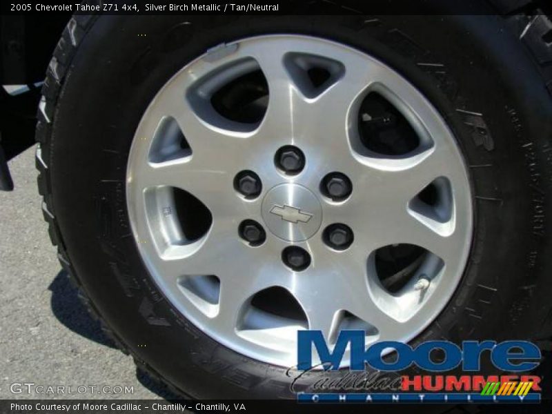 Silver Birch Metallic / Tan/Neutral 2005 Chevrolet Tahoe Z71 4x4