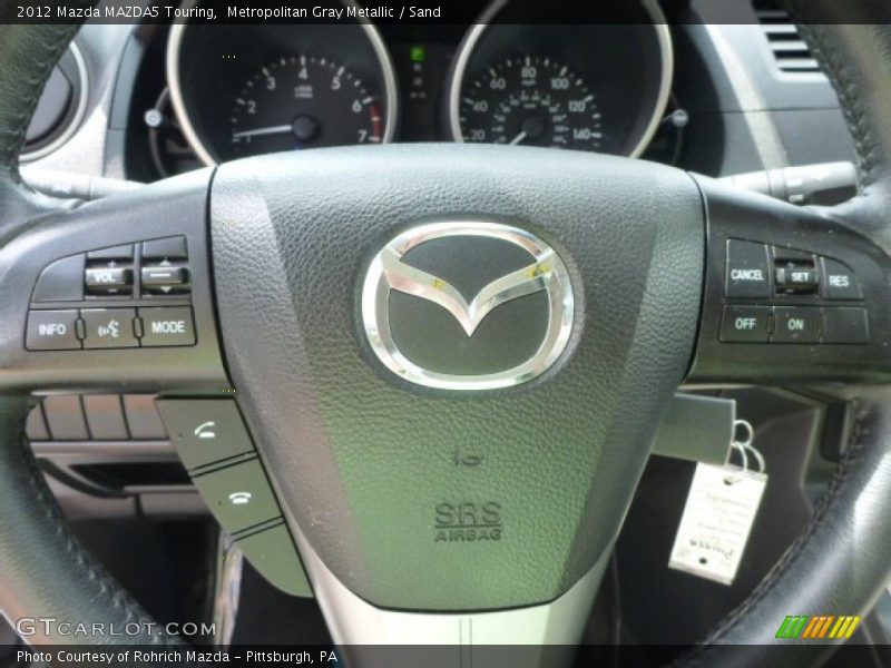 Metropolitan Gray Metallic / Sand 2012 Mazda MAZDA5 Touring