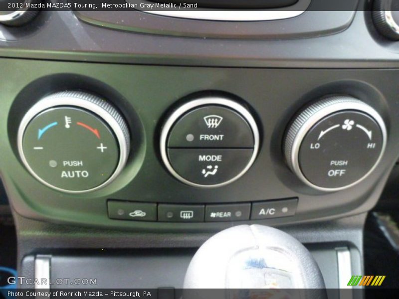 Metropolitan Gray Metallic / Sand 2012 Mazda MAZDA5 Touring