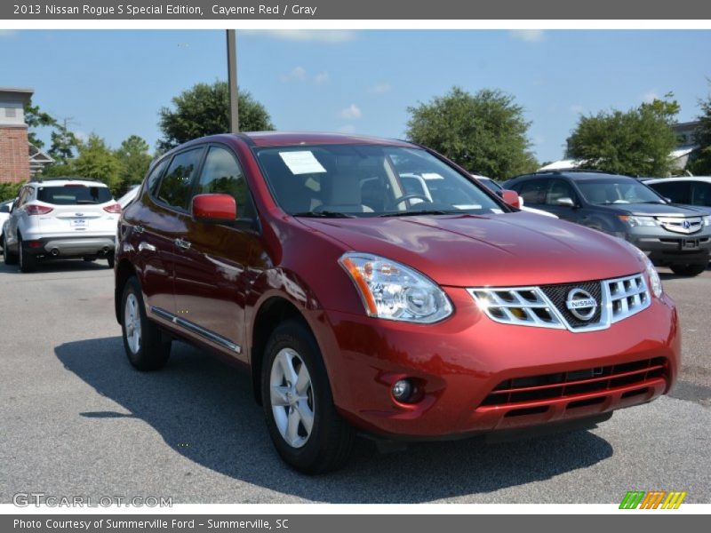 Cayenne Red / Gray 2013 Nissan Rogue S Special Edition