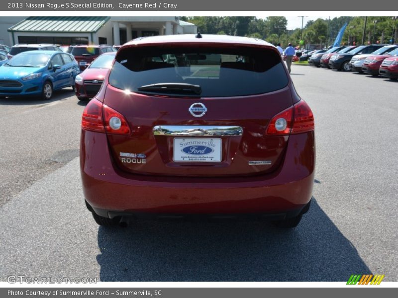 Cayenne Red / Gray 2013 Nissan Rogue S Special Edition